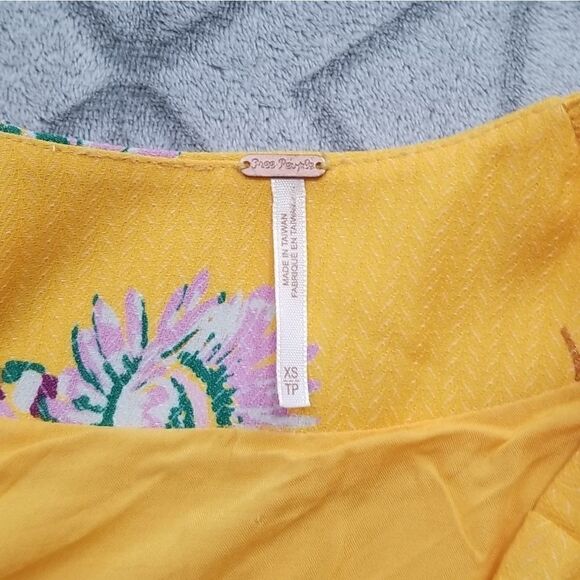 Free People Yellow Lost in You High Low Dress - Picture 10 of 10